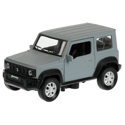 JIMNY-12FIL-GY335446 Машина металл SUZUKI JIMNY 11,5 см, двер, баг, инер, сер, кор. Технопарк в кор.