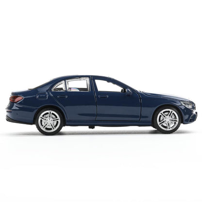 Машина металл MERCEDES-BENZ e-class amg 12см, дв,баг,ин,синий, кор. Технопарк в кор.2*36шт
