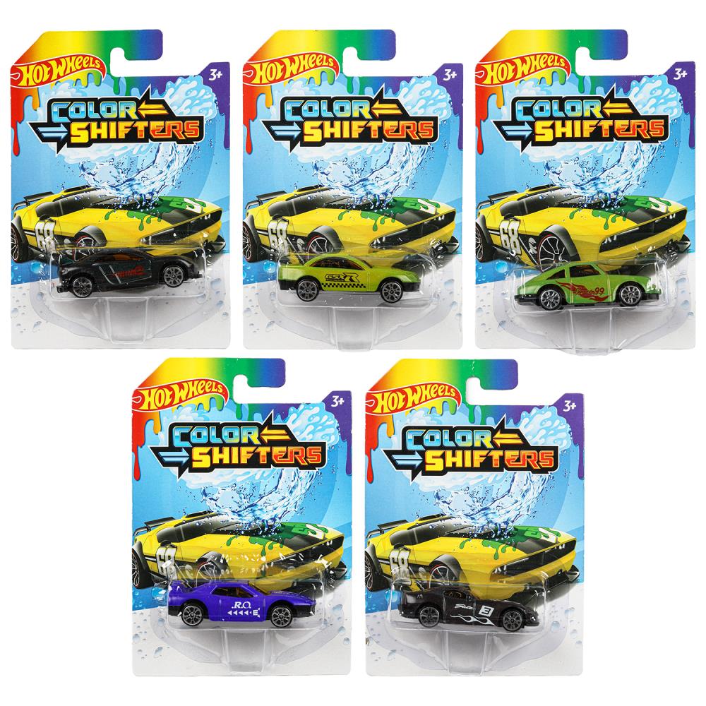 Машина металл Хот Вилс hot wheels меняет цвет 7,5 см, в ассорт, блист. - в кор.2*360шт