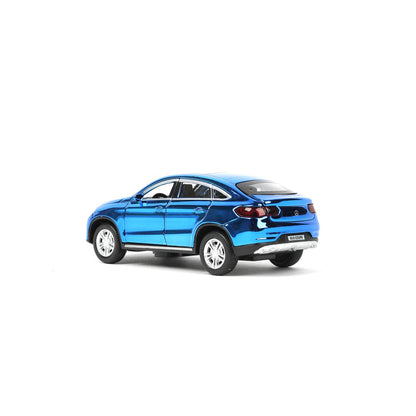 Машина металл MERCEDES-BENZ GLE COUPE длин 12 см, двери,синий ХРОМ, кор. Технопарк в кор.2*36шт