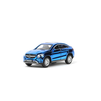 Машина металл MERCEDES-BENZ GLE COUPE длин 12 см, двери,синий ХРОМ, кор. Технопарк в кор.2*36шт