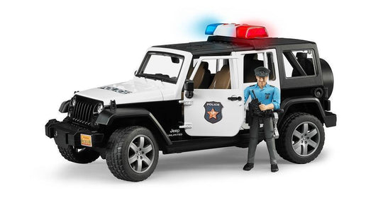 Bruder 02526 "Внедорожник Jeep Wrangler Unlimited Rubicon Полиция" с фигуркой (фикс. цена)