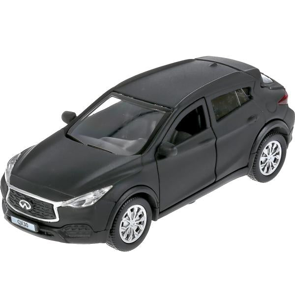 Машина металл "infiniti qx30 матовый" 12см, открыв.двери, инерц, черный в кор. Технопарк в кор2*36шт