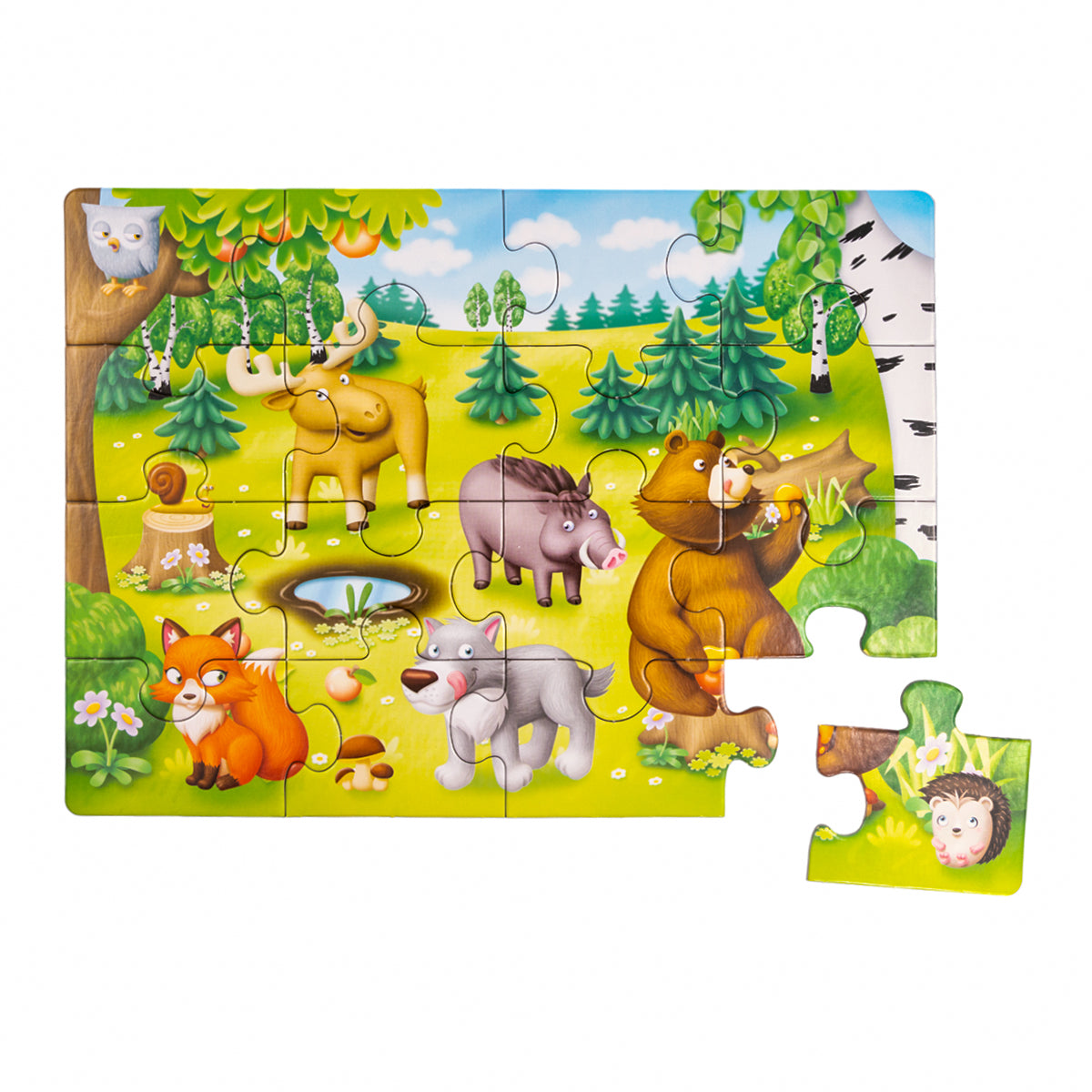 Пазл First Puzzle 4 в 1 "Кто где живет" Baby Toys